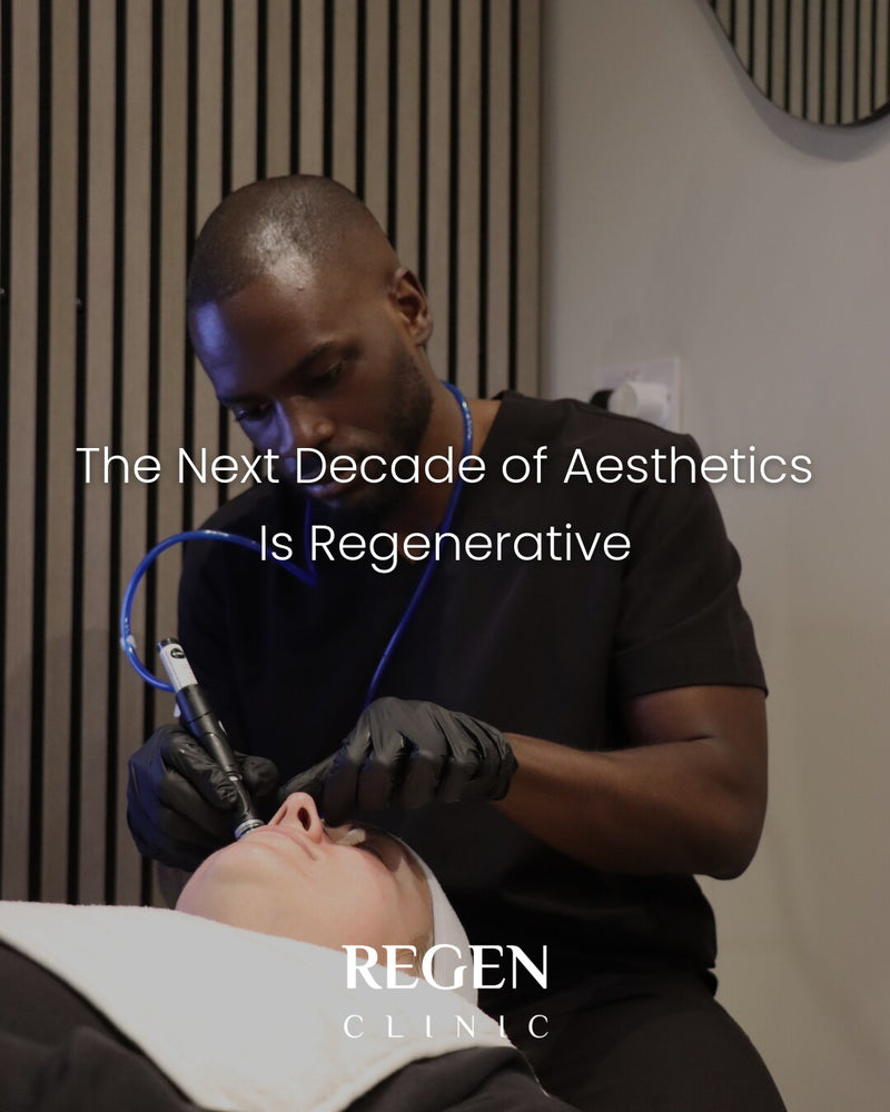 Dr Chris performing a regenerative skin treatment at REGEN Clinic