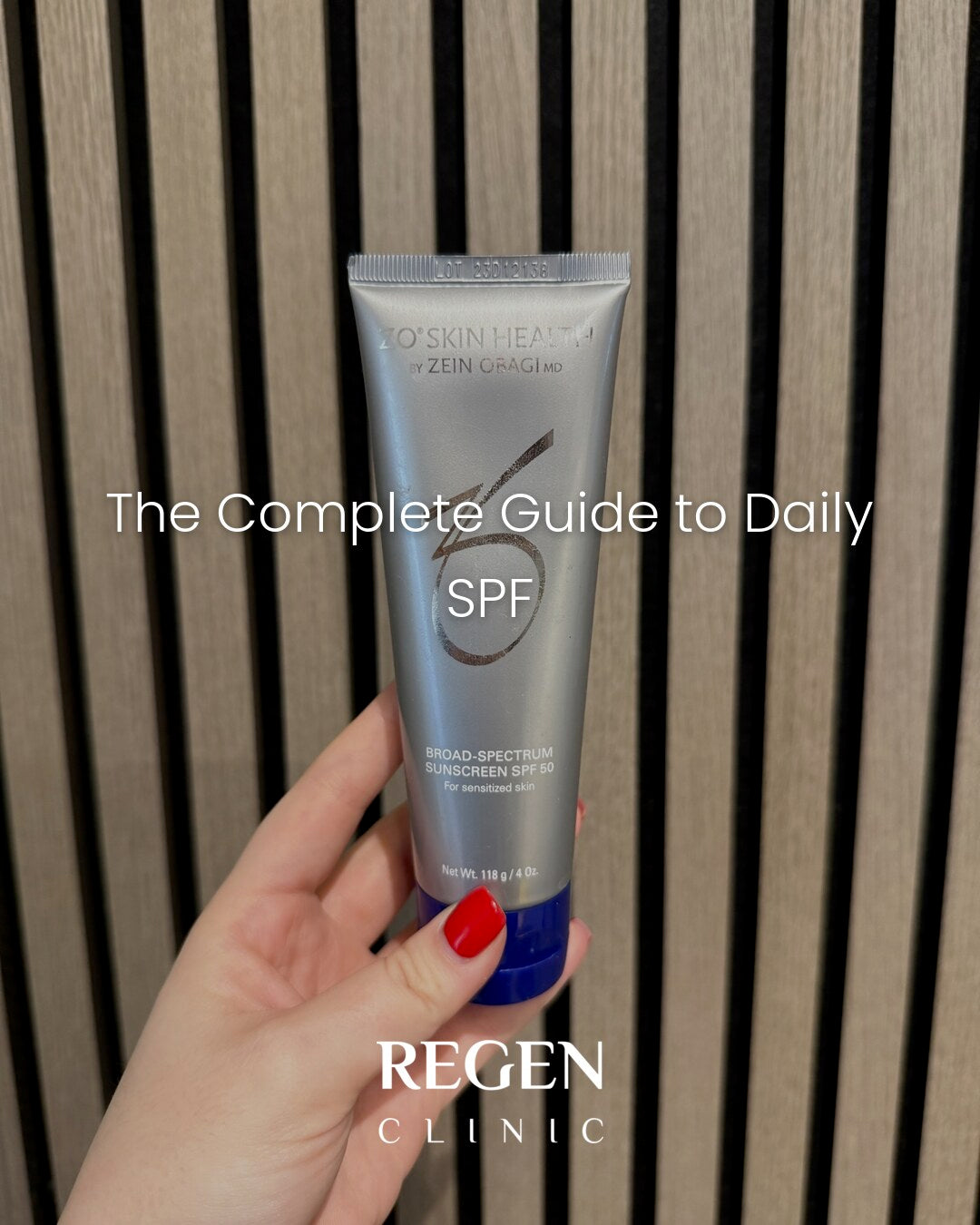 Daily SPF sun protection from REGEN Clinic