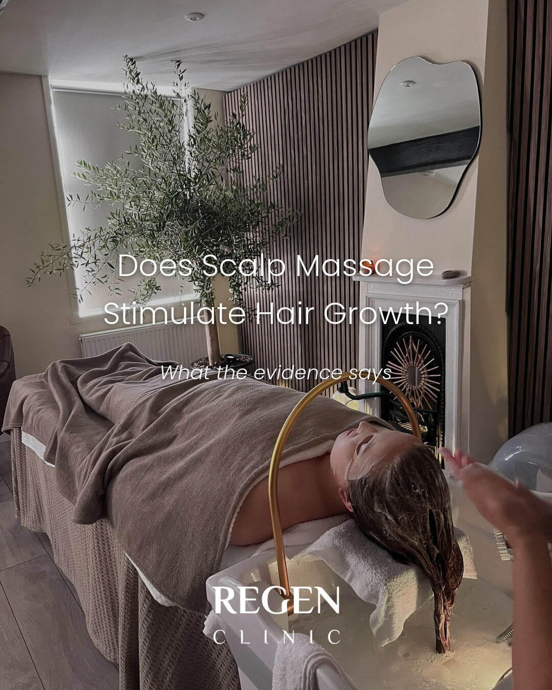 Scalp massage during a Japanese Head Spa at REGEN Clinic Norwich