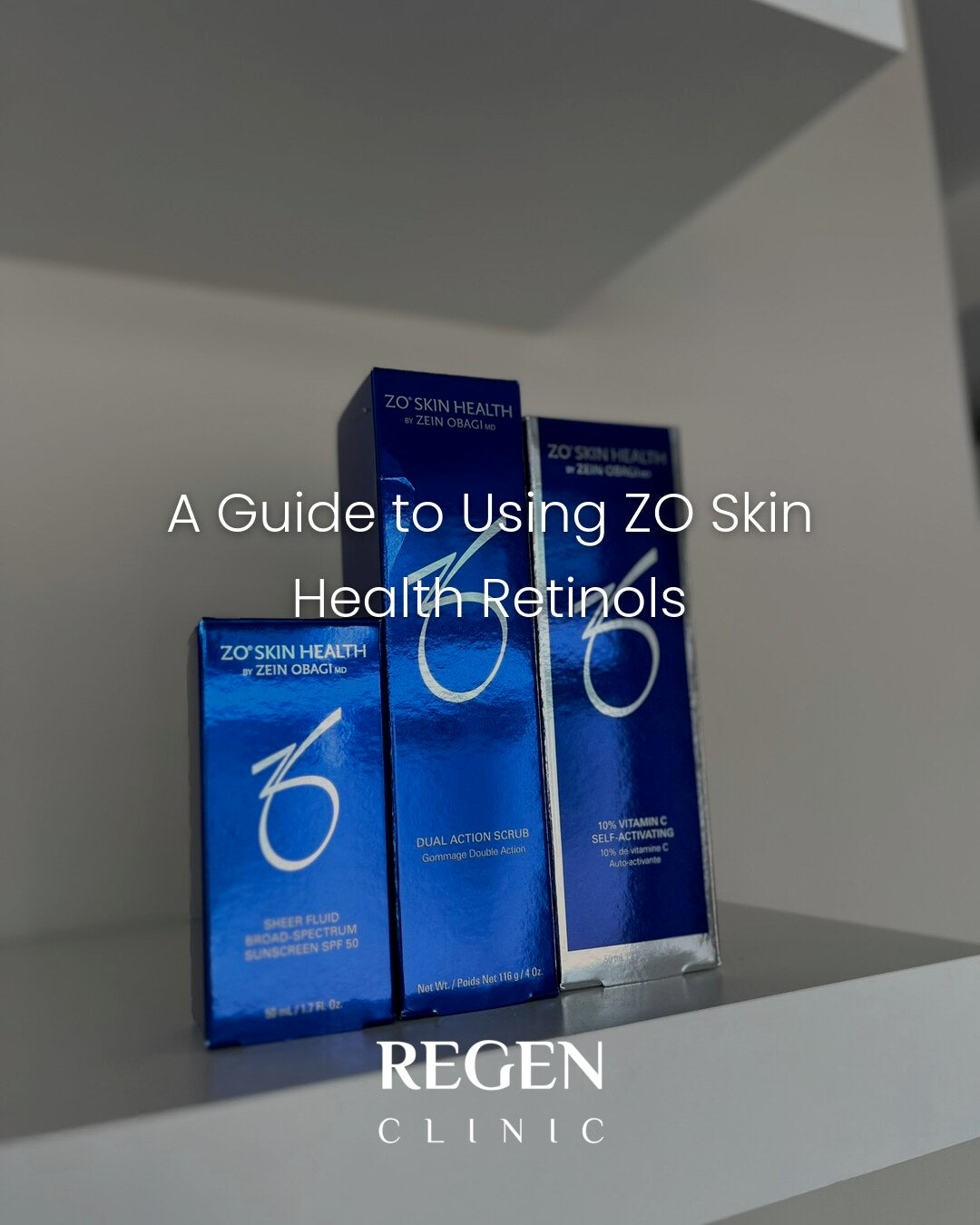 ZO Skin Health products at REGEN Clinic