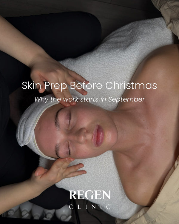 Client receiving a restorative facial treatment at REGEN Clinic Norwich