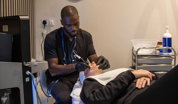 Dr Chris in consultation at REGEN London
